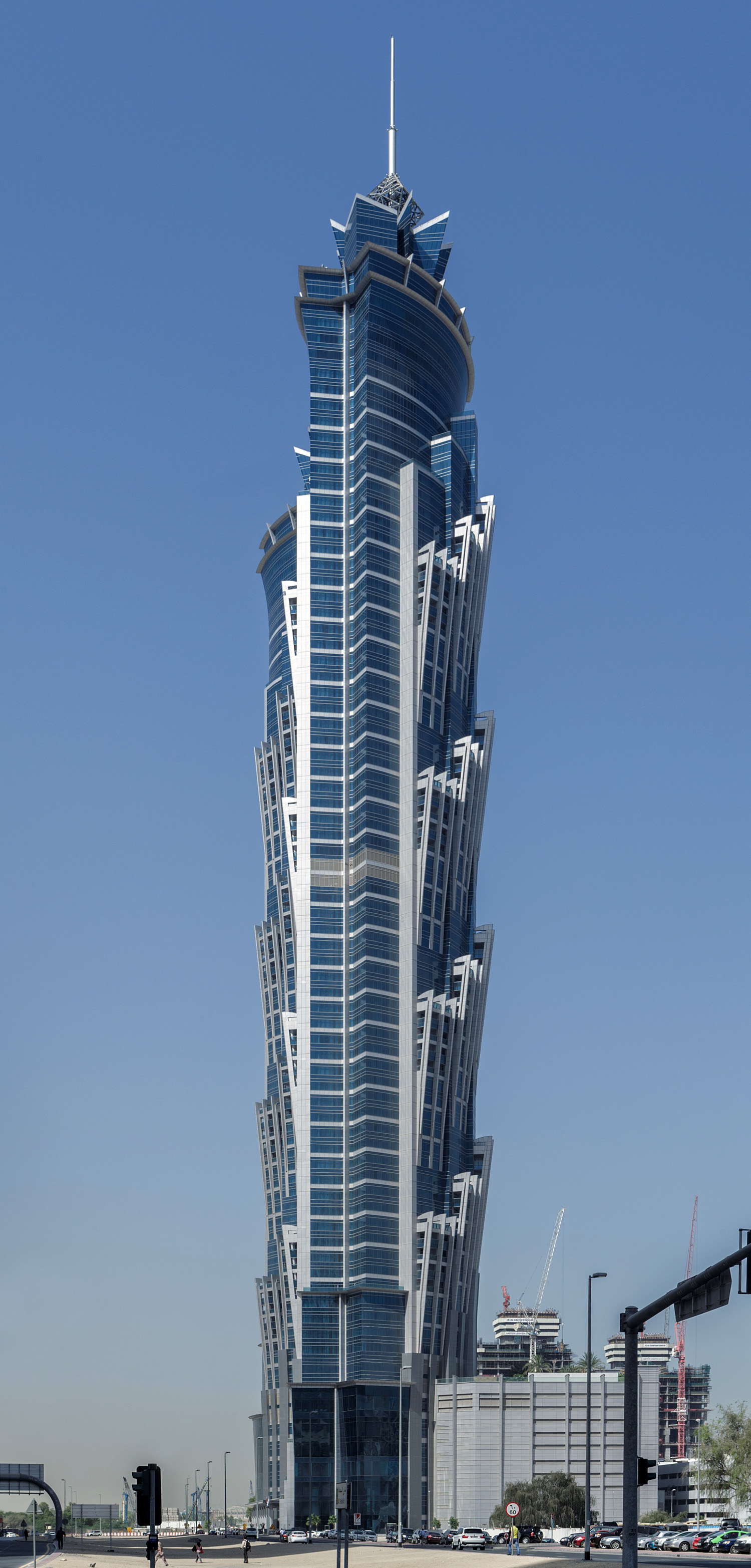 JW Marriott Marquis Hotel Dubai Tower 1, Dubai - View from the northeast. © Mathias Beinling